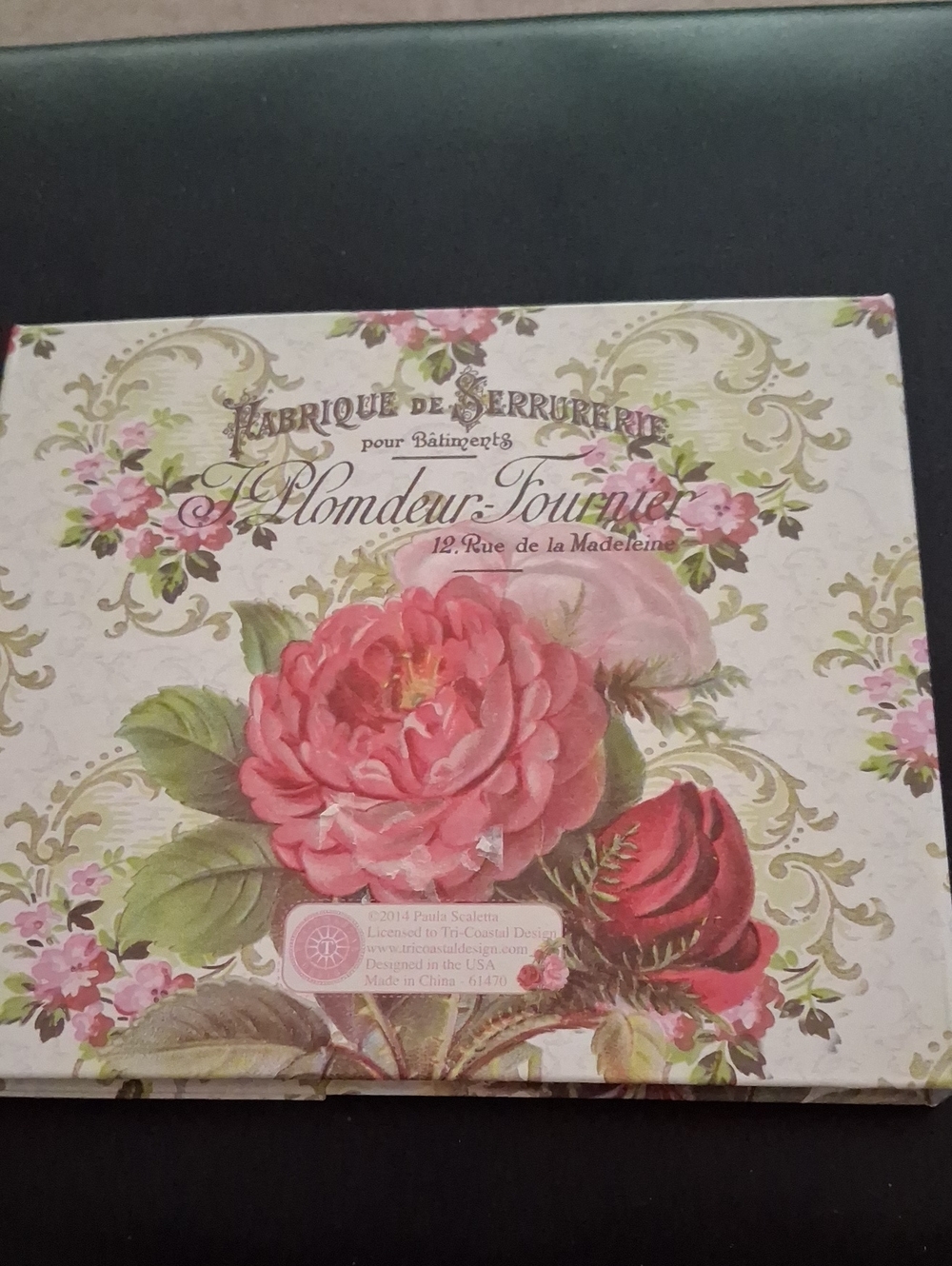Victorian Rose Decorative Booklet Pink Floral Design
